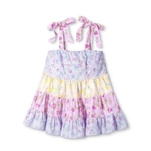 LoveShackFancy x Target floral jeanne tie strap tiered dress size M